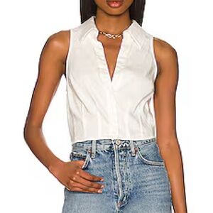 Monrow White Linen Shirt